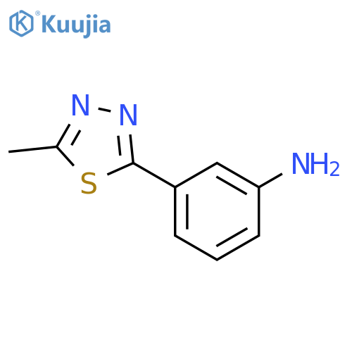 3-(5-Methyl-1,3,4-thiadiazol-2-yl)aniline structure