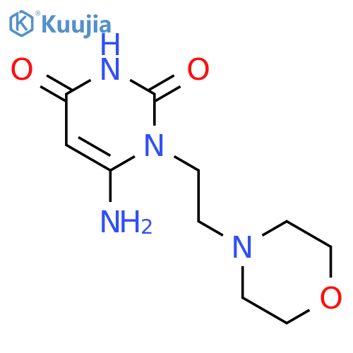 6-Amino-1-(2-morpholin-4-ylethyl)pyrimidine-2,4(1H,3H)-dione structure