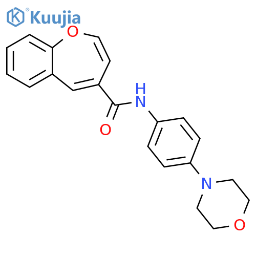 N-4-(morpholin-4-yl)phenyl-1-benzoxepine-4-carboxamide structure