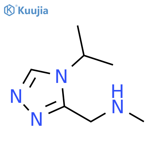 methyl({4-(propan-2-yl)-4H-1,2,4-triazol-3-ylmethyl})amine structure
