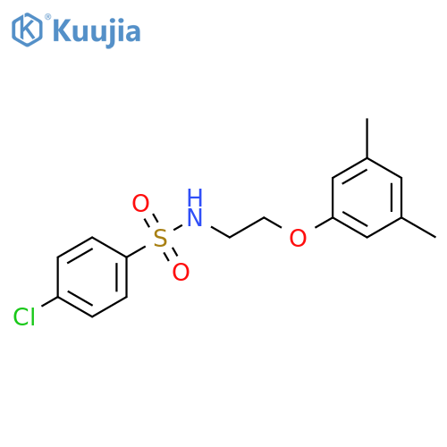 4-chloro-N-2-(3,5-dimethylphenoxy)ethylbenzene-1-sulfonamide structure