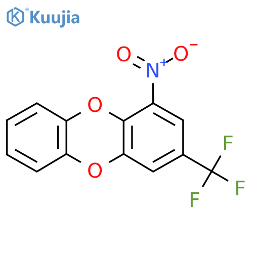 1-Nitro-3-(trifluoromethyl)oxanthrene structure