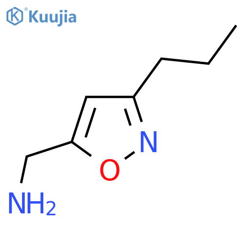 (3-propyl-1,2-oxazol-5-yl)methanamine structure