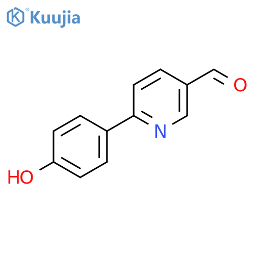 2-(4-Hydroxyphenyl)pyridine-5-carboxaldehyde structure
