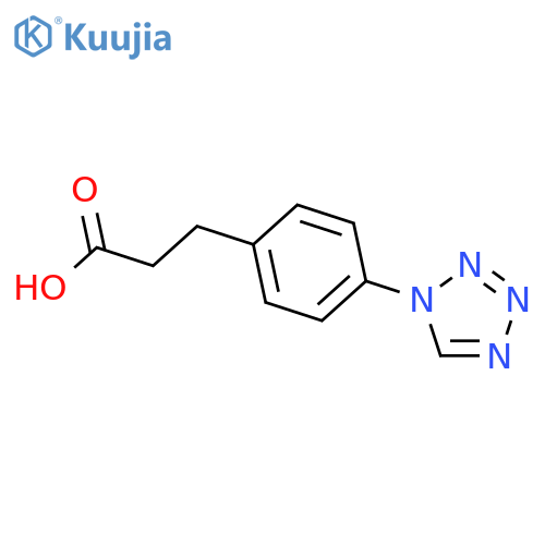3-4-(1{H}-tetrazol-1-yl)phenylpropanoic Acid structure