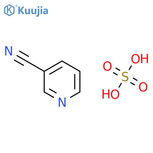 3-Pyridinecarbonitrile, sulfate (1:1) structure