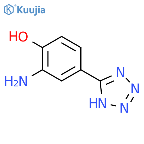 2-Amino-4-(1H-tetrazol-5-yl)phenol structure