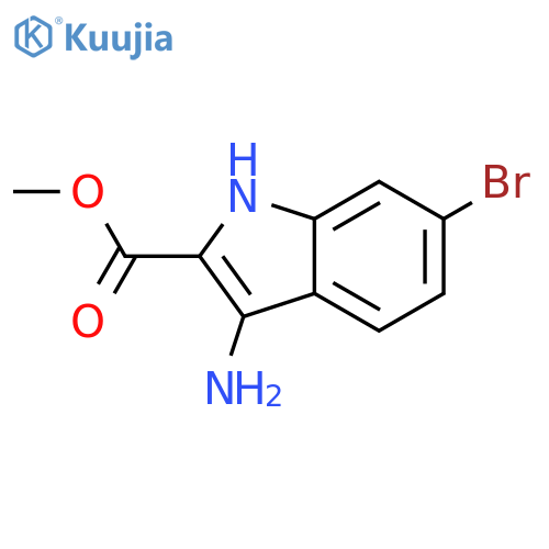 3-Amino-6-bromo-1H-indole-2-carboxylic acid methyl ester structure