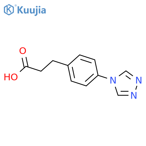 3-(4-(4H-1,2,4-triazol-4-yl)phenyl)propanoic acid structure