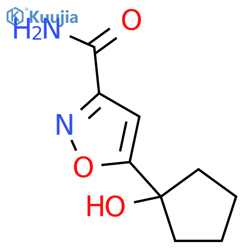 5-(1-Hydroxy-cyclopentyl)-isoxazole-3-carboxylic acid amide structure