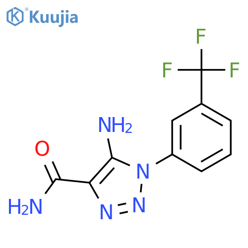 <br>5-Amino-1-(3-trifluoromethyl-phenyl)-1H-[1,2,3]triazole-4-carboxylic acid a mide structure