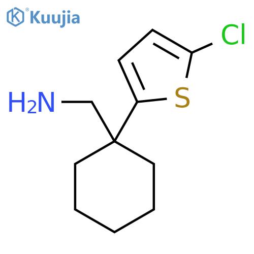 1-(5-chlorothiophen-2-yl)cyclohexan-1-amine structure