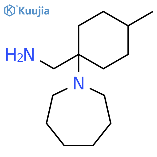 C-(1-Azepan-1-yl-4-methyl-cyclohexyl)-methylamine structure