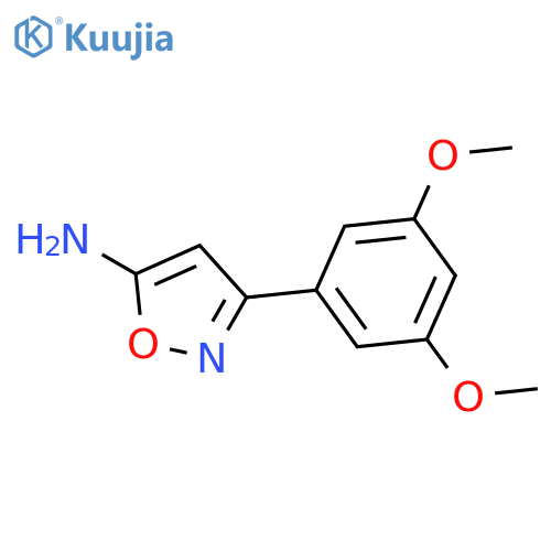 3-(3,5-dimethoxyphenyl)-5-isoxazolamine structure
