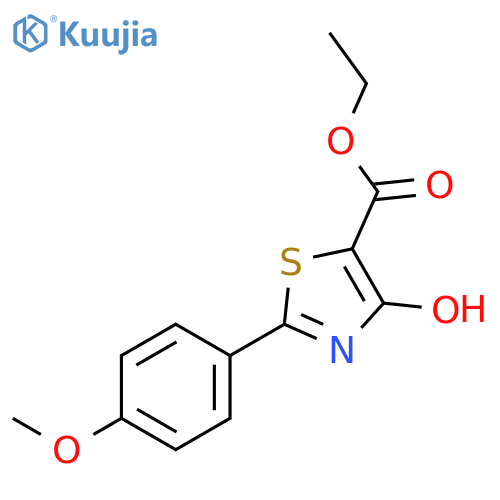 Ethyl 4-hydroxy-2-(4-methoxyphenyl)-1,3-thiazole-5-carboxylate structure