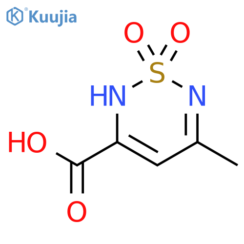 5-Methyl-1,1-dioxo-1,2-dihydro-1lambda~6~,2,6-thiadiazine-3-carboxylic acid structure