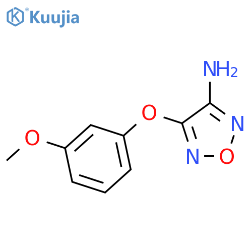 4-(3-Methoxyphenoxy)-1,2,5-oxadiazol-3-amine structure