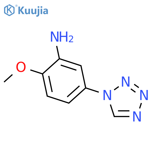 2-Methoxy-5-(1H-tetraazol-1-yl)phenylamine structure