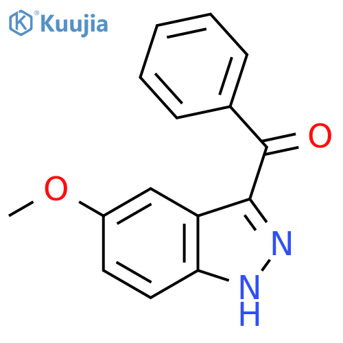 Methanone, (5-methoxy-1H-indazol-3-yl)phenyl- structure