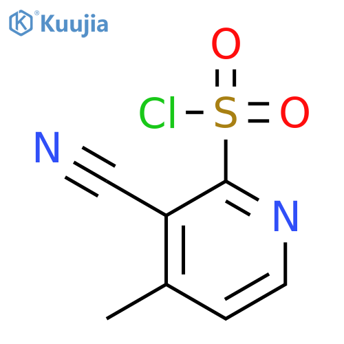 3-cyano-4-methylpyridine-2-sulfonyl chloride structure