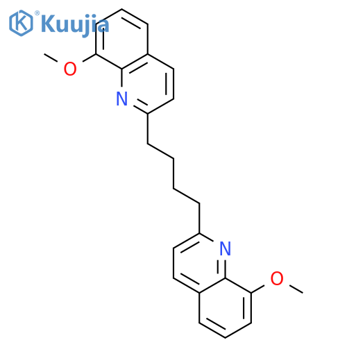 Quinoline, 2,2'-(1,4-butanediyl)bis[8-methoxy- structure