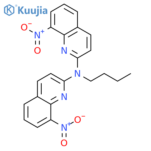 2-Quinolinamine, N-butyl-8-nitro-N-(8-nitro-2-quinolinyl)- structure
