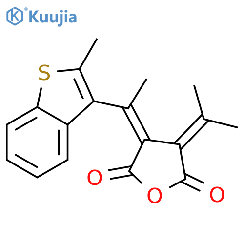 2,5-Furandione, dihydro-3-[1-(2-methylbenzo[b]thien-3-yl)ethylidene]-4-(1-methylethylidene)-, (3Z)- structure