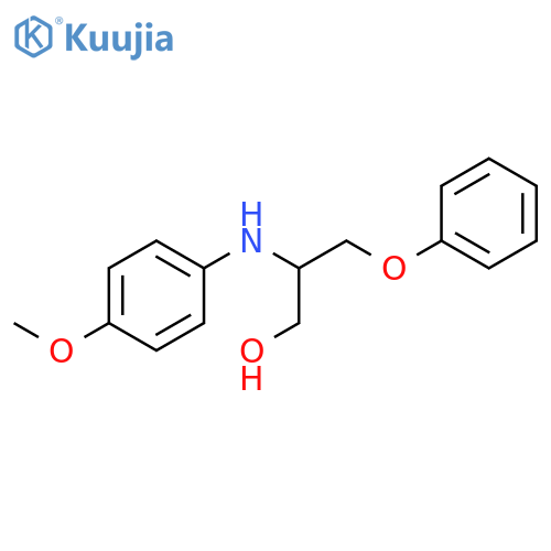 1-Propanol, 2-[(4-methoxyphenyl)amino]-3-phenoxy- structure