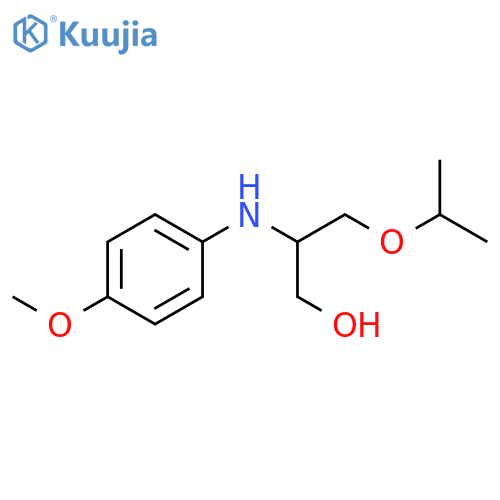1-Propanol, 2-[(4-methoxyphenyl)amino]-3-(1-methylethoxy)- structure