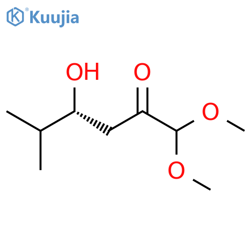 2-Hexanone, 4-hydroxy-1,1-dimethoxy-5-methyl-, (4R)- structure