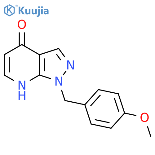 1H-Pyrazolo[3,4-b]pyridin-4-ol, 1-[(4-Methoxyphenyl)Methyl]- structure