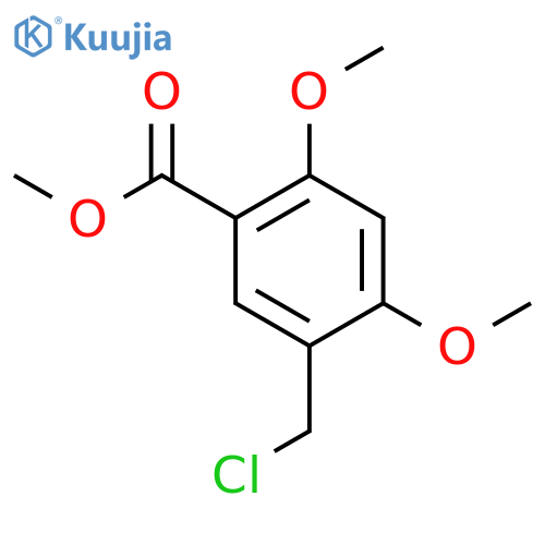 Benzoic acid,5-(chloromethyl)-2,4-dimethoxy-, methyl ester structure