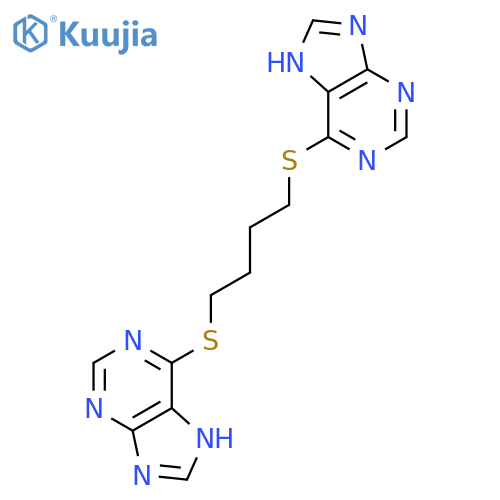 Purine,6,6'-(tetramethylenedithio)di- (7CI) structure