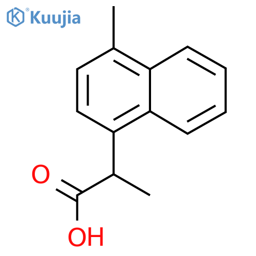 2-(4-Methylnaphthalen-1-yl)propanoic acid structure