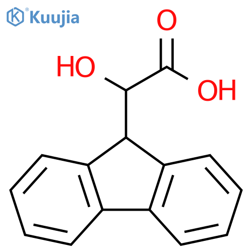 2-(9H-fluoren-9-yl)-2-hydroxyacetic acid structure