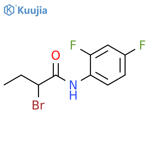 2-bromo-N-(2,4-difluorophenyl)butanamide structure