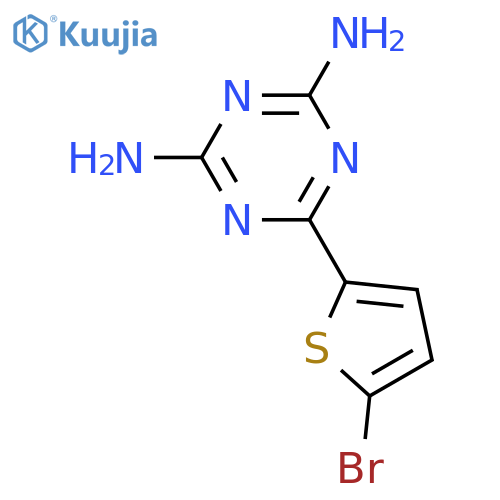 6-(5-BROMOTHIOPHEN-2-YL)-1,3,5-TRIAZINE-2,4-DIAMINE structure