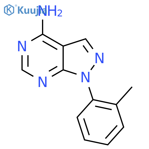 1-o-tolyl-1H-pyrazolo3,4-dpyrimidin-4-amine structure