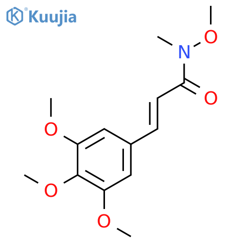 2-Propenamide, N-methoxy-N-methyl-3-(3,4,5-trimethoxyphenyl)- structure