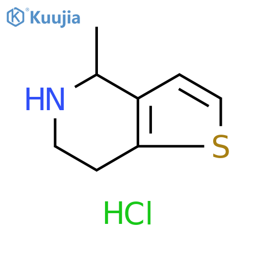 4-methyl-4H,5H,6H,7H-thieno3,2-cpyridine hydrochloride structure