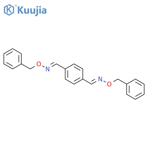 1,4-Benzenedicarboxaldehyde, bis[O-(phenylmethyl)oxime] structure