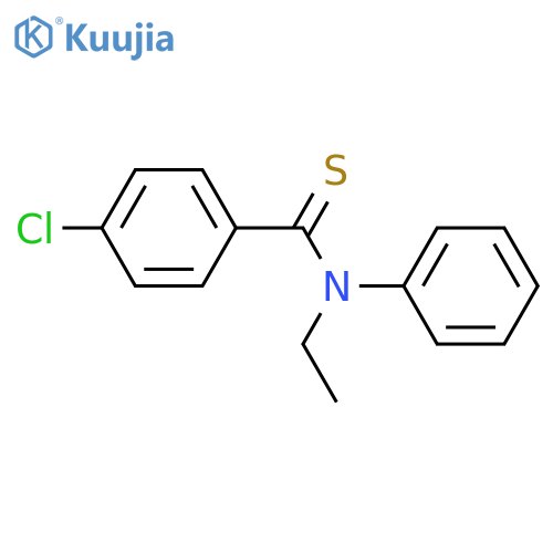Benzenecarbothioamide, 4-chloro-N-ethyl-N-phenyl- structure