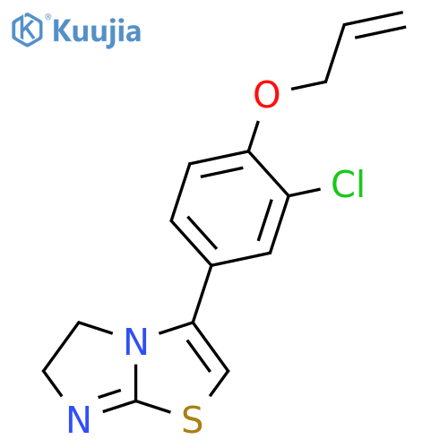 Imidazo[2,1-b]thiazole, 3-[3-chloro-4-(2-propen-1-yloxy)phenyl]-5,6-dihydro- structure