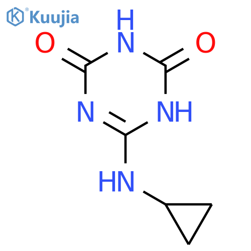 6-(cyclopropylamino)-1,3,5-triazine-2,4-diol structure