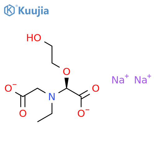 Glycine,N-(carboxymethyl)-N-[2-(2-hydroxyethoxy)ethyl]-, sodium salt (1:2) structure