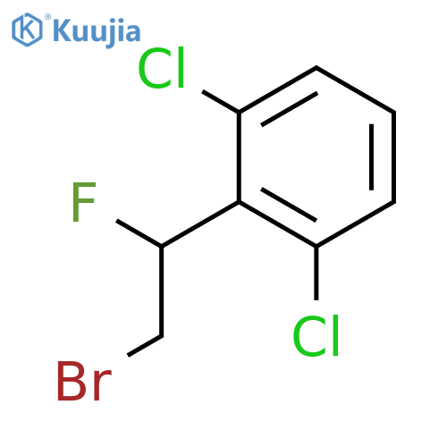Benzene, 2-(2-bromo-1-fluoroethyl)-1,3-dichloro- structure