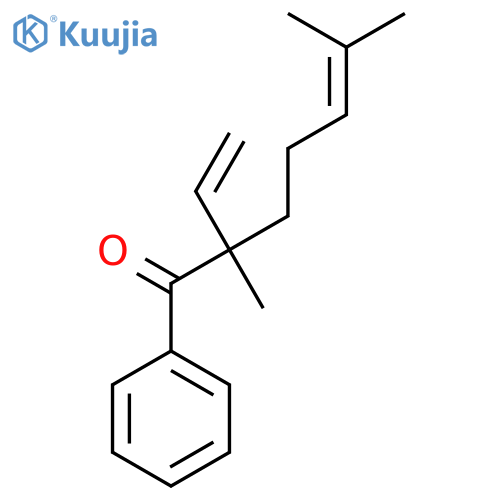 5-Hepten-1-one, 2-ethenyl-2,6-dimethyl-1-phenyl- structure