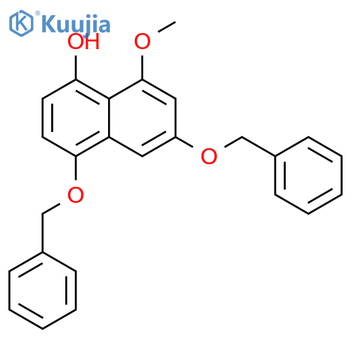 1-Naphthalenol, 8-methoxy-4,6-bis(phenylmethoxy)- structure
