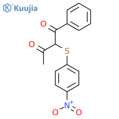1,3-Butanedione, 2-[(4-nitrophenyl)thio]-1-phenyl- structure
