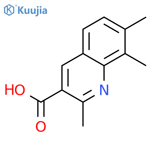 2,7,8-Trimethylquinoline-3-carboxylic Acid structure